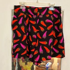 Kate Spade Chili Pepper Silk Shorts